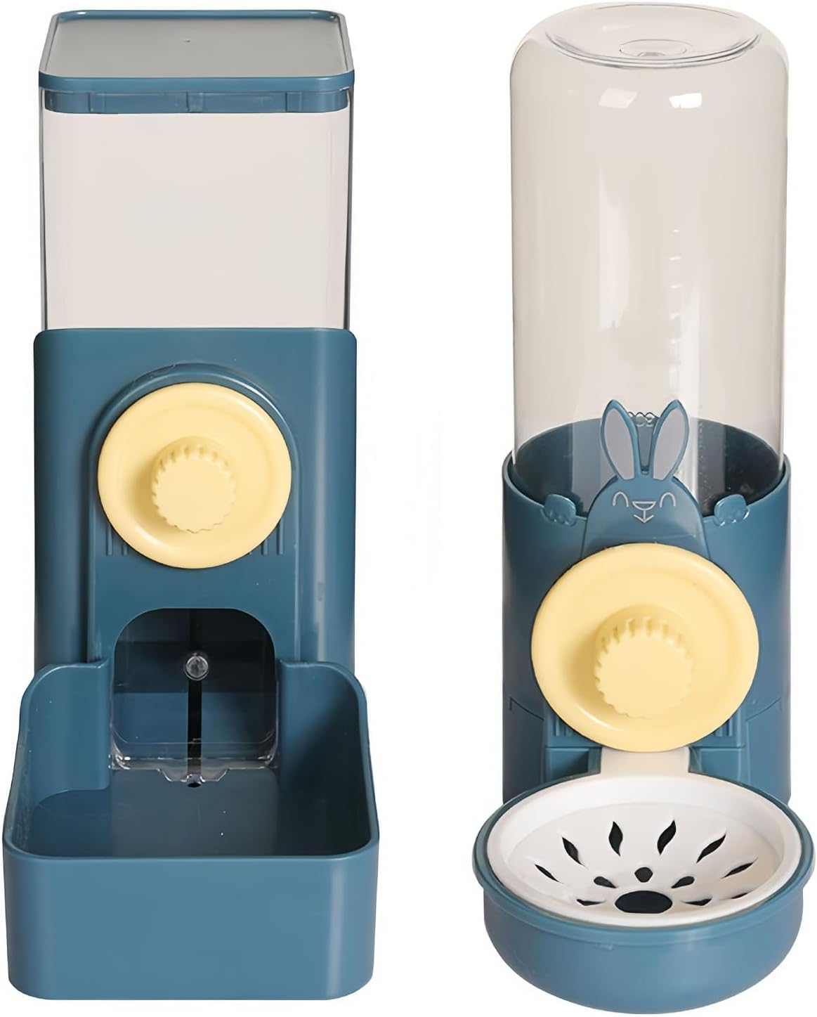 KFX-1327421 Automatic Gravity Pet Feeder and Water Dispenser for Rabbits, Guinea Pigs, and Other Small Animals