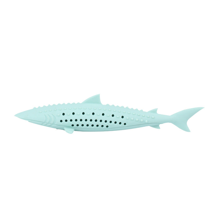 KFX-1328061 Soft Silicone Cat Chewing Fish Toy with Catnip for Teeth Cleaning and Playtime