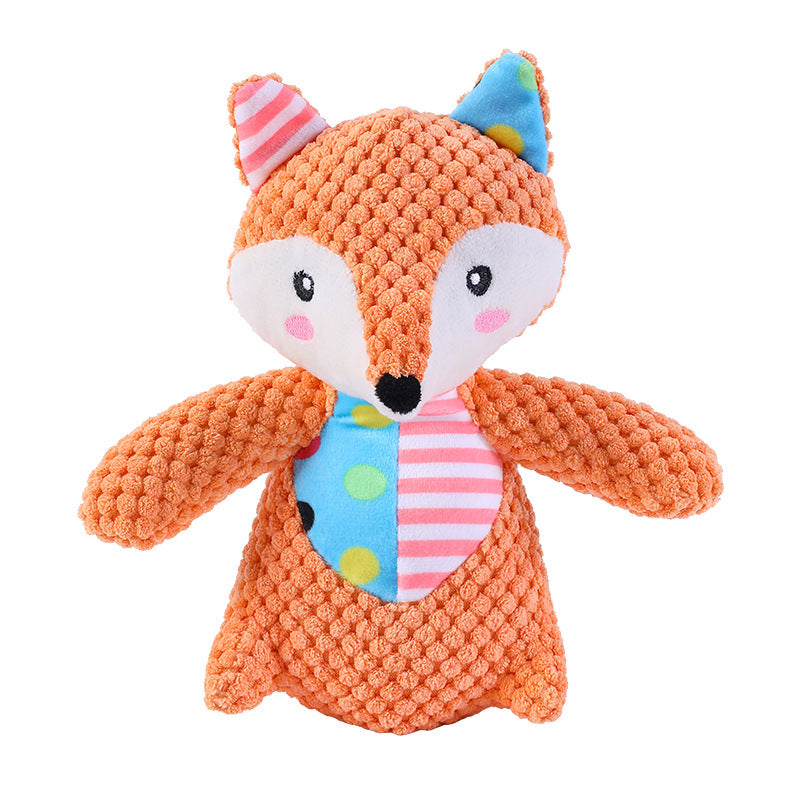 KFX-1330493 Plush Squeaky Dog Toy for Small and Large Dogs - Bite Resistant Chew Toy with Sound