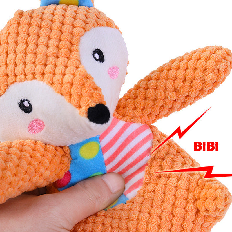 KFX-1330493 Plush Squeaky Dog Toy for Small and Large Dogs - Bite Resistant Chew Toy with Sound