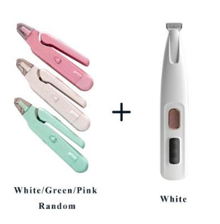 KFX-1331005 2-in-1 Pet Nail Clipper and Grinder with LED Light for Dogs and Cats - Safe Nail Trimming Tool