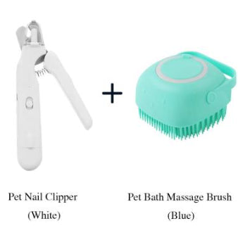 KFX-1331005 2-in-1 Pet Nail Clipper and Grinder with LED Light for Dogs and Cats - Safe Nail Trimming Tool