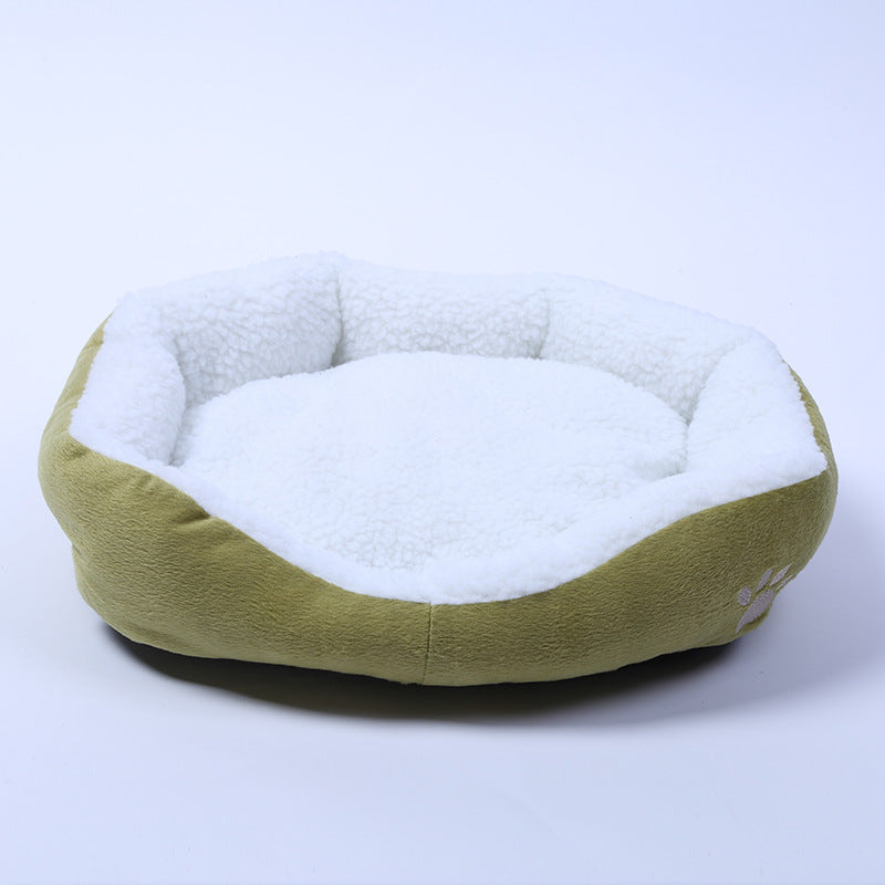 KFX-1331261 Cozy Cashmere Dog Kennel with Soft Sides, 50cm x 40cm, Portable Pet Bed