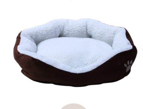 KFX-1331261 Cozy Cashmere Dog Kennel with Soft Sides, 50cm x 40cm, Portable Pet Bed
