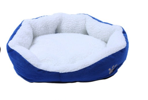 KFX-1331261 Cozy Cashmere Dog Kennel with Soft Sides, 50cm x 40cm, Portable Pet Bed