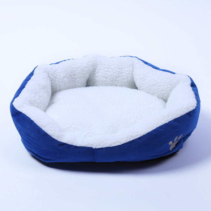 KFX-1331261 Cozy Cashmere Dog Kennel with Soft Sides, 50cm x 40cm, Portable Pet Bed