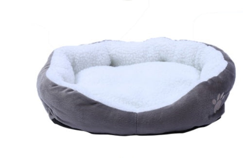 KFX-1331261 Cozy Cashmere Dog Kennel with Soft Sides, 50cm x 40cm, Portable Pet Bed