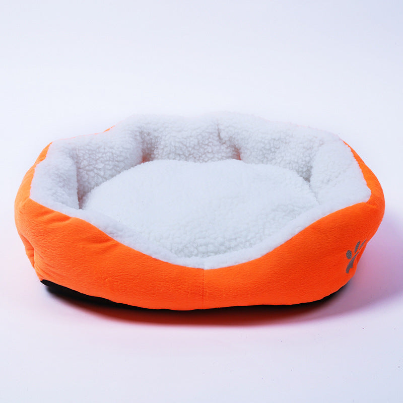 KFX-1331261 Cozy Cashmere Dog Kennel with Soft Sides, 50cm x 40cm, Portable Pet Bed