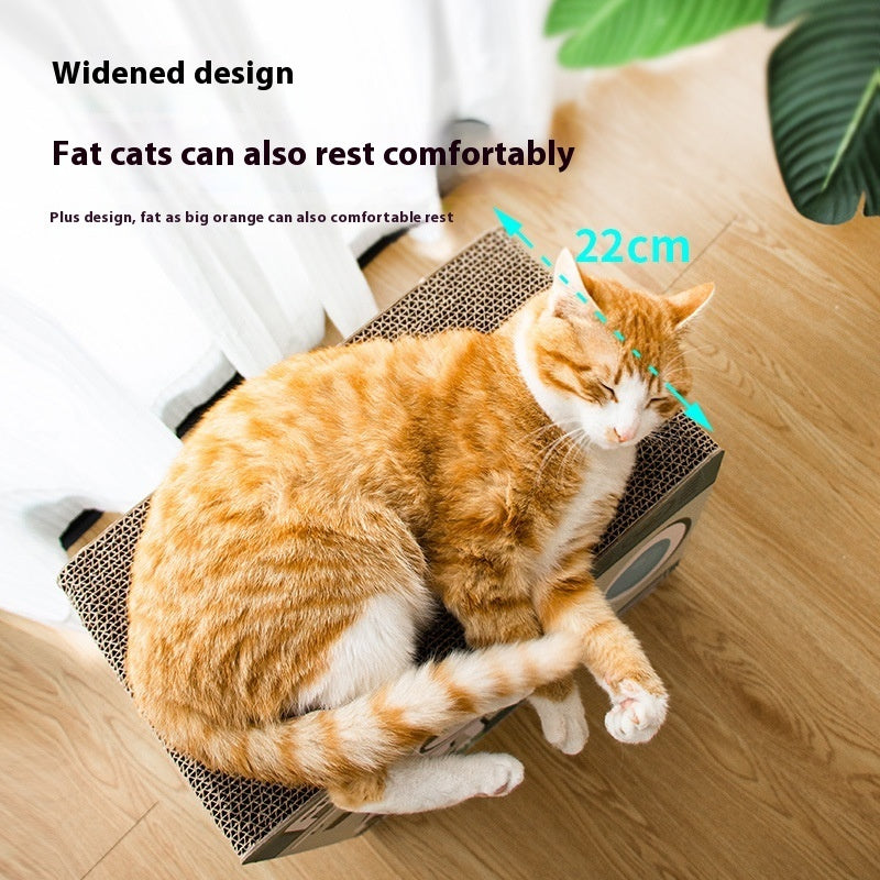 KFX-1333053 Cat Scratch Board Nest Toy – Washing Machine Design, Corrugated Paper