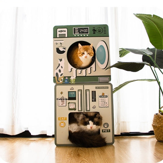 KFX-1333053 Cat Scratch Board Nest Toy – Washing Machine Design, Corrugated Paper