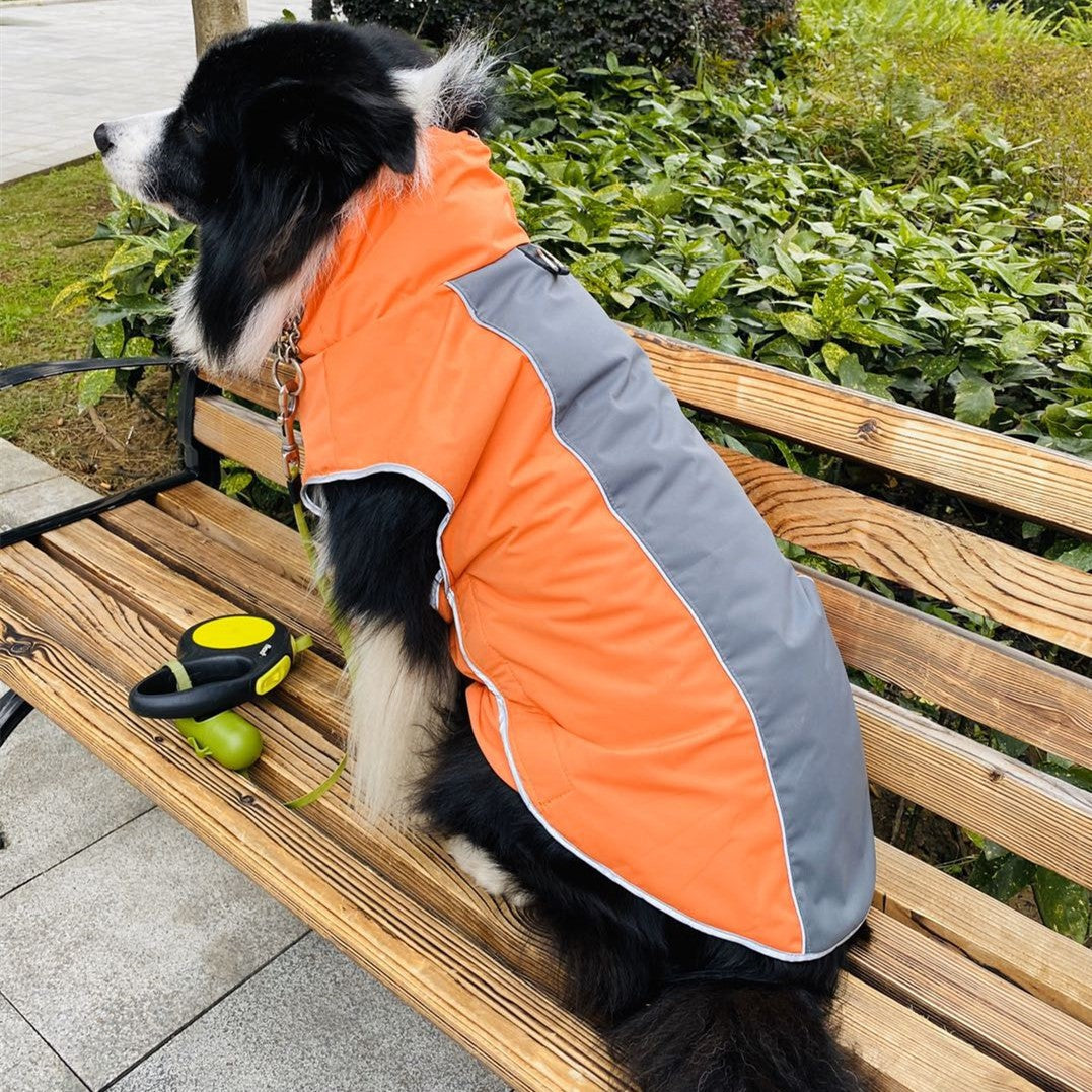 KFX-1335357 Reflective Winter Outdoor Sports Jacket for Pets - Windproof and Warm, Versatile for Training and Night Travel