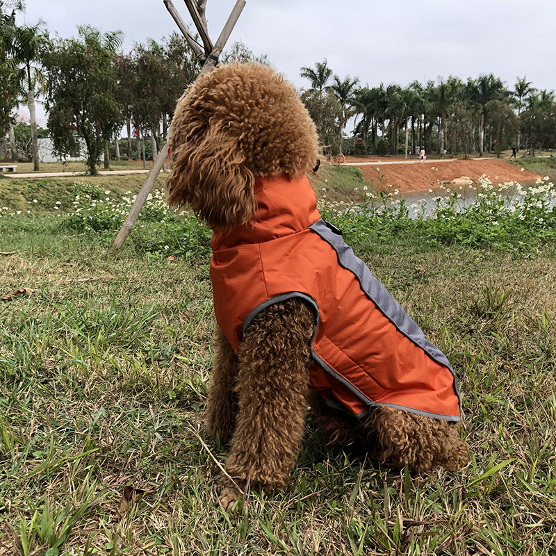 KFX-1335357 Reflective Winter Outdoor Sports Jacket for Pets - Windproof and Warm, Versatile for Training and Night Travel