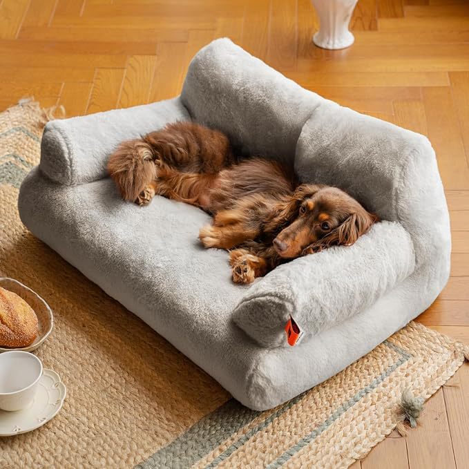 KFX-1337021 Super Soft Pet Sofa Mattress for Dogs - Available in Dark Gray and Camel