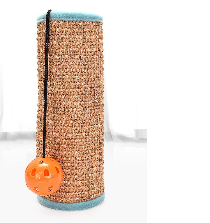 KFX-1338941 Sisal Cat Scratching Post with Loop Carpet Foot Pads for Furniture Protection