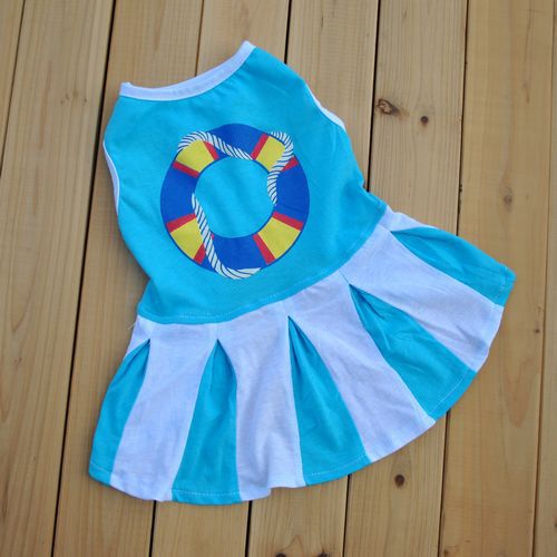 KFX-1341117 Cotton Summer Dress for Dogs and Cats - Princess Style, Multiple Sizes Available