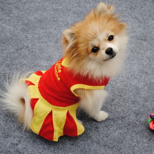 KFX-1341117 Cotton Summer Dress for Dogs and Cats - Princess Style, Multiple Sizes Available