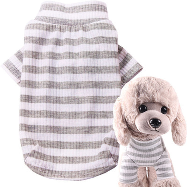 KFX-1343165 Striped Stretch Leggings for Pets – Elastic Cotton, Various Sizes and Colors