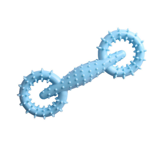 KFX-1347133 Durable TPR Chew Toy for Dogs - Molar Stick in Blue, Pink, and Green