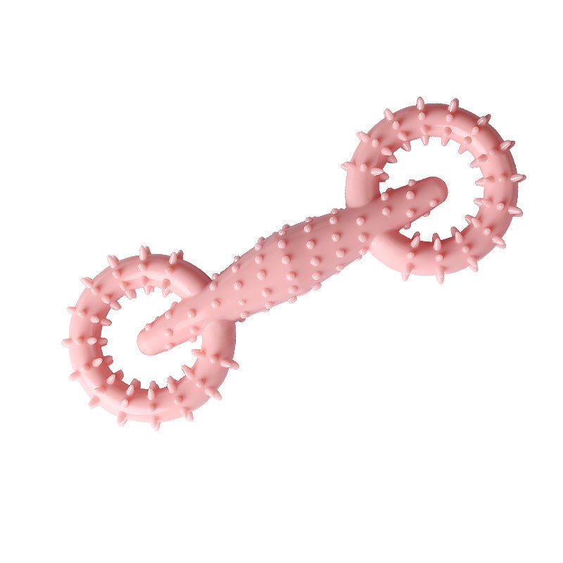 KFX-1347133 Durable TPR Chew Toy for Dogs - Molar Stick in Blue, Pink, and Green