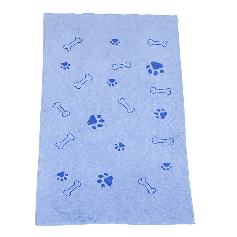 KFX-1350077 Absorbent Fiber Towel for Dogs and Cats - 60x100cm in Blue, Pink, Gray