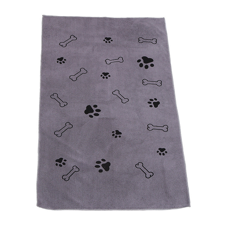 KFX-1350077 Absorbent Fiber Towel for Dogs and Cats - 60x100cm in Blue, Pink, Gray