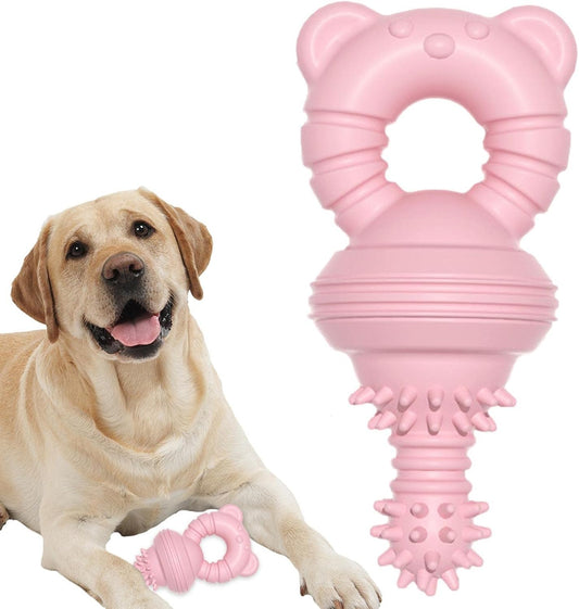 KFX-1351741 Durable Teeth Cleaning Rubber Chew Toy for Dogs and Cats - Ideal for Aggressive Chewers