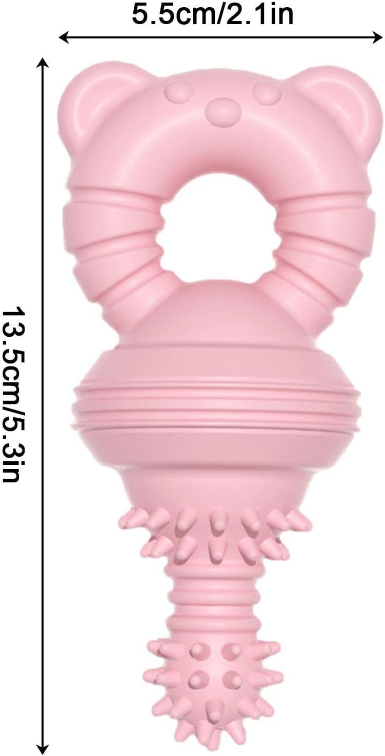 KFX-1351741 Durable Teeth Cleaning Rubber Chew Toy for Dogs and Cats - Ideal for Aggressive Chewers