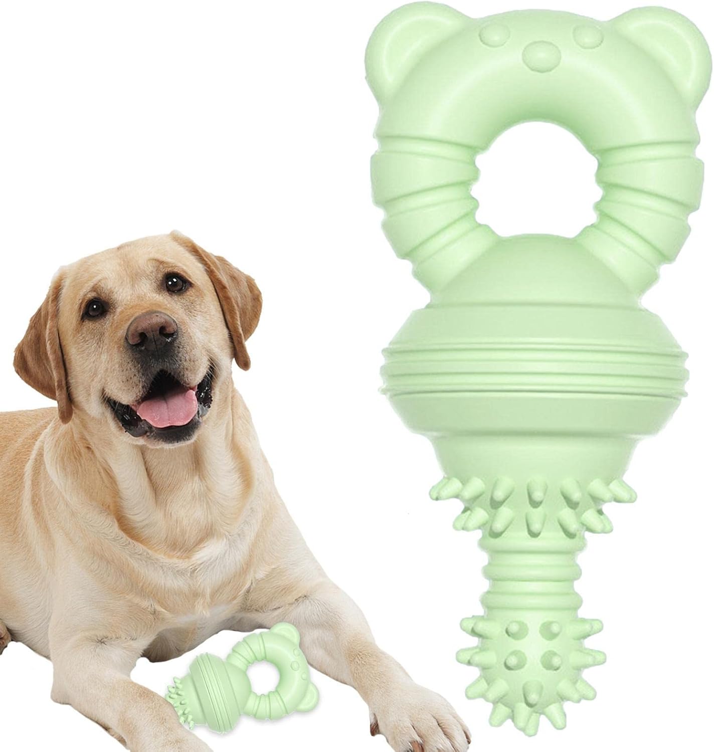 KFX-1351741 Durable Teeth Cleaning Rubber Chew Toy for Dogs and Cats - Ideal for Aggressive Chewers