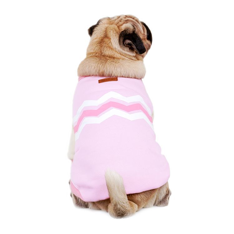 KFX-1352253 Cozy Pure Cotton Pet Hoodie Sweatshirt in Blue and Pink for Dogs