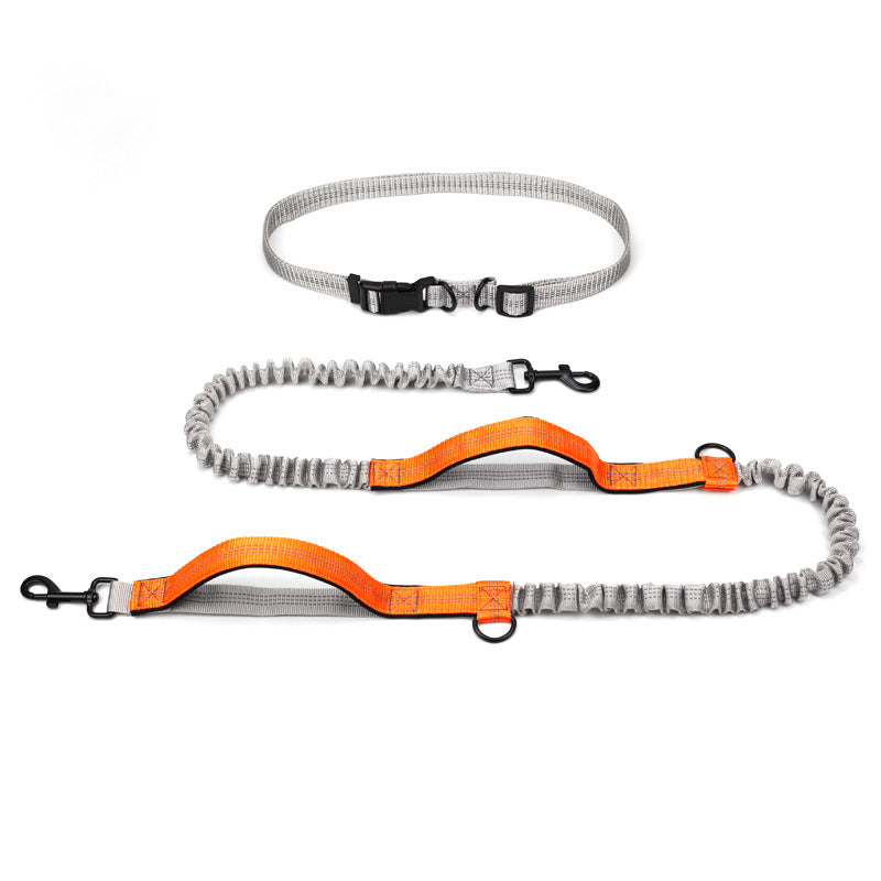 KFX-1354045 Reflective Telescopic Dog Leash with Adjustable Traction Belt in Multiple Colors