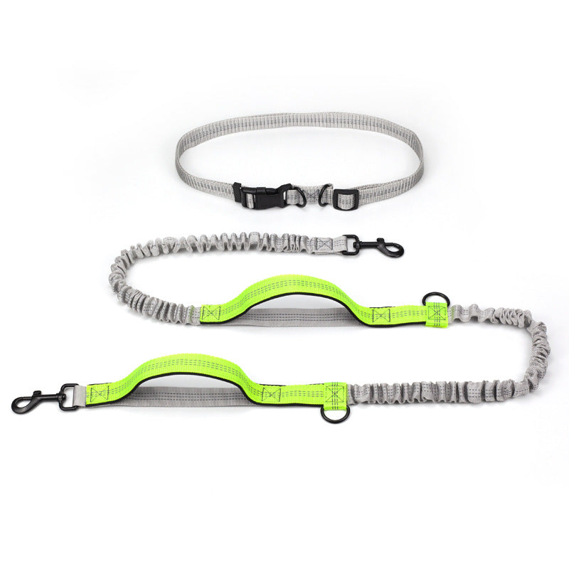 KFX-1354045 Reflective Telescopic Dog Leash with Adjustable Traction Belt in Multiple Colors