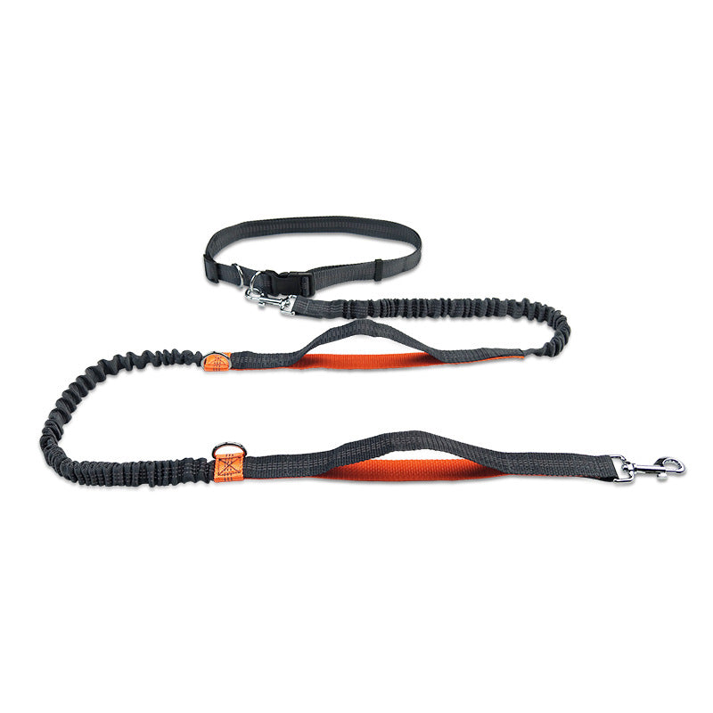 KFX-1354045 Reflective Telescopic Dog Leash with Adjustable Traction Belt in Multiple Colors