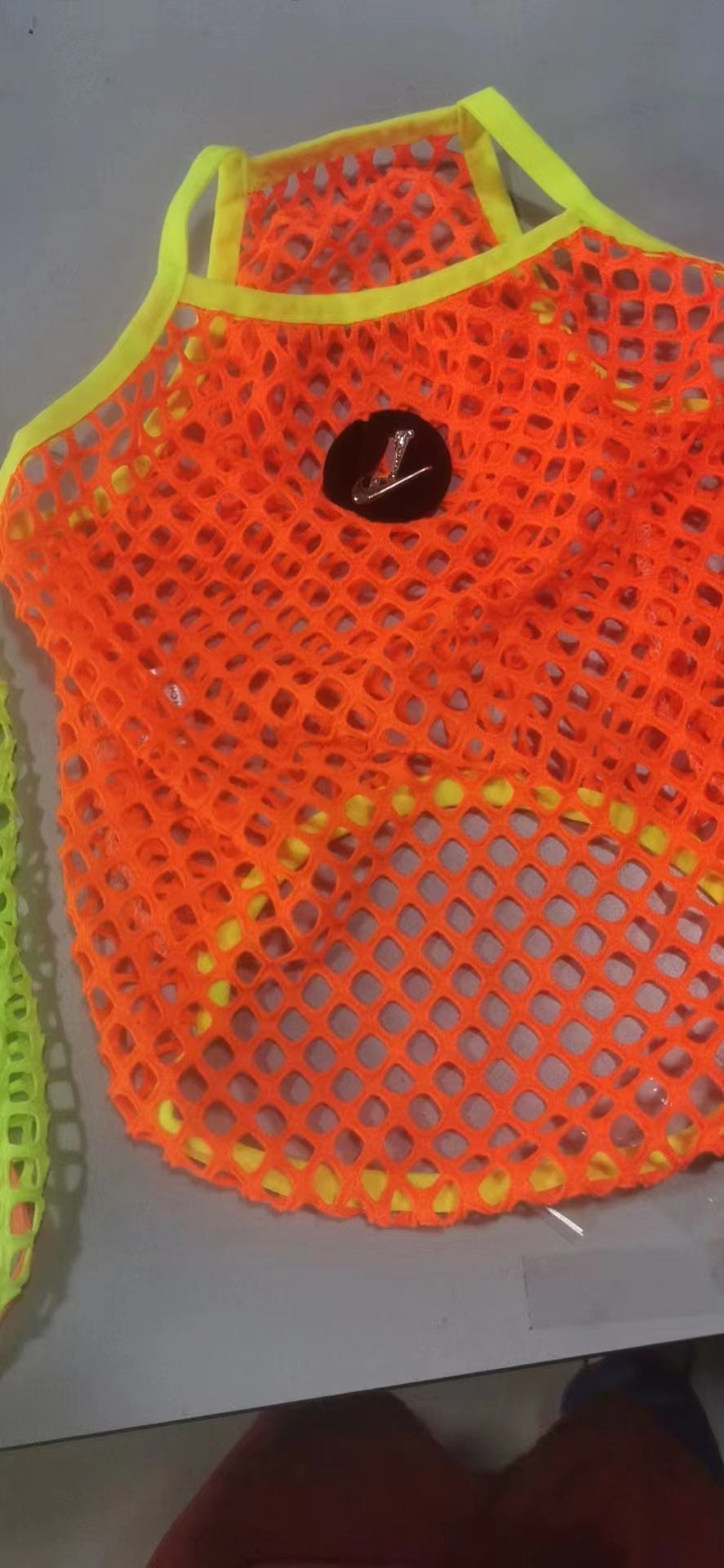 KFX-1354813 Summer Breathable Sun Protection Vest for Dogs - Orange and Green, Multiple Sizes Available