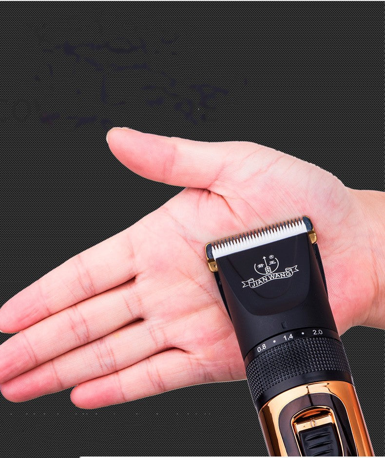 KFX-1355837 Rechargeable Hair Cutting Clipper for Adults and Children with Titanium Ceramic Blade and USB Charging