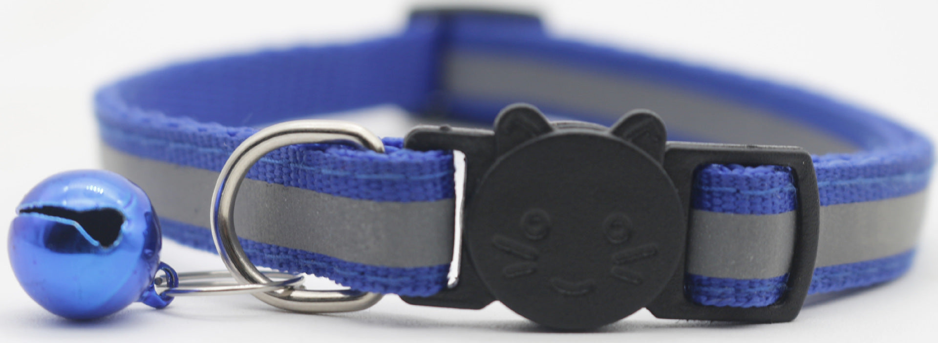 KFX-1356221 Reflective Monochrome Detachable Pet Safety Collar with Bell