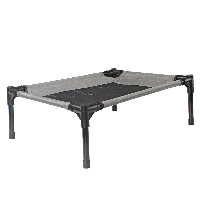 KFX-1358653 Portable Outdoor Dog Bed with Waterproof Oxford Cloth and Steel Frame - Ideal for Camping and Travel