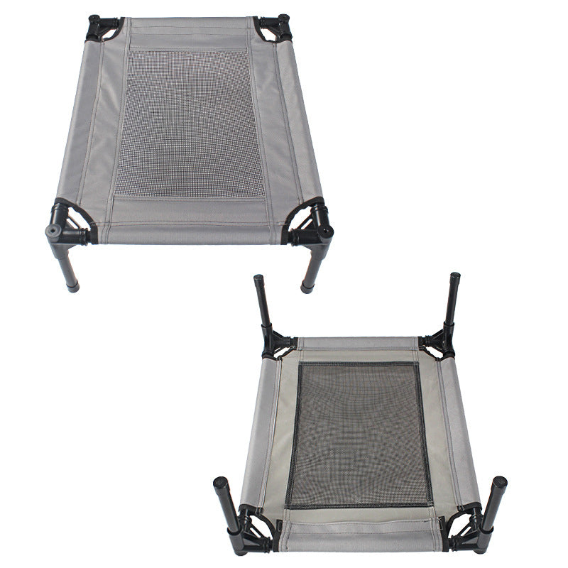 KFX-1358653 Portable Outdoor Dog Bed with Waterproof Oxford Cloth and Steel Frame - Ideal for Camping and Travel