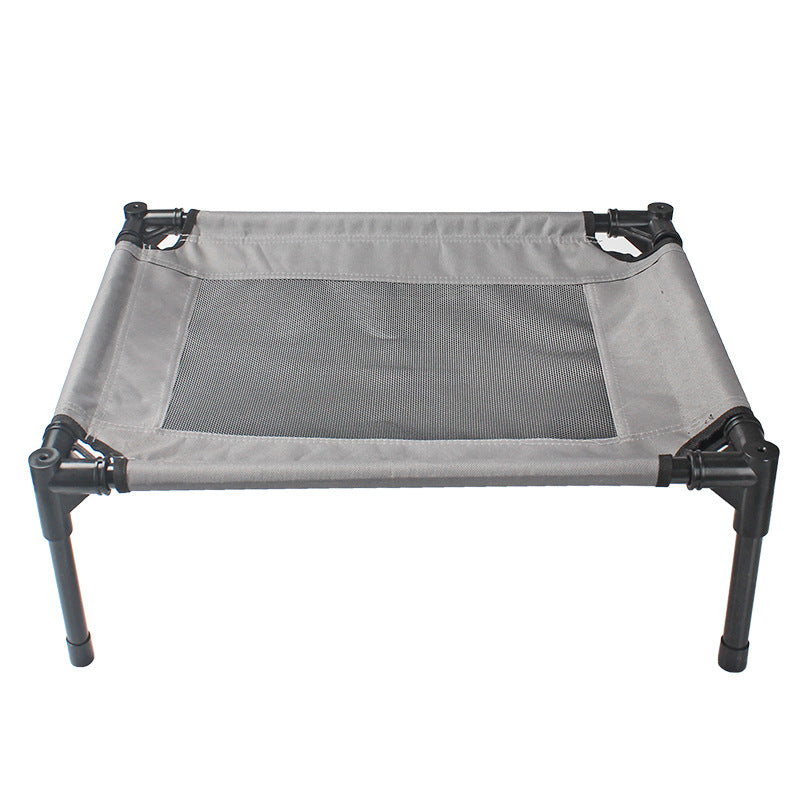 KFX-1358653 Portable Outdoor Dog Bed with Waterproof Oxford Cloth and Steel Frame - Ideal for Camping and Travel