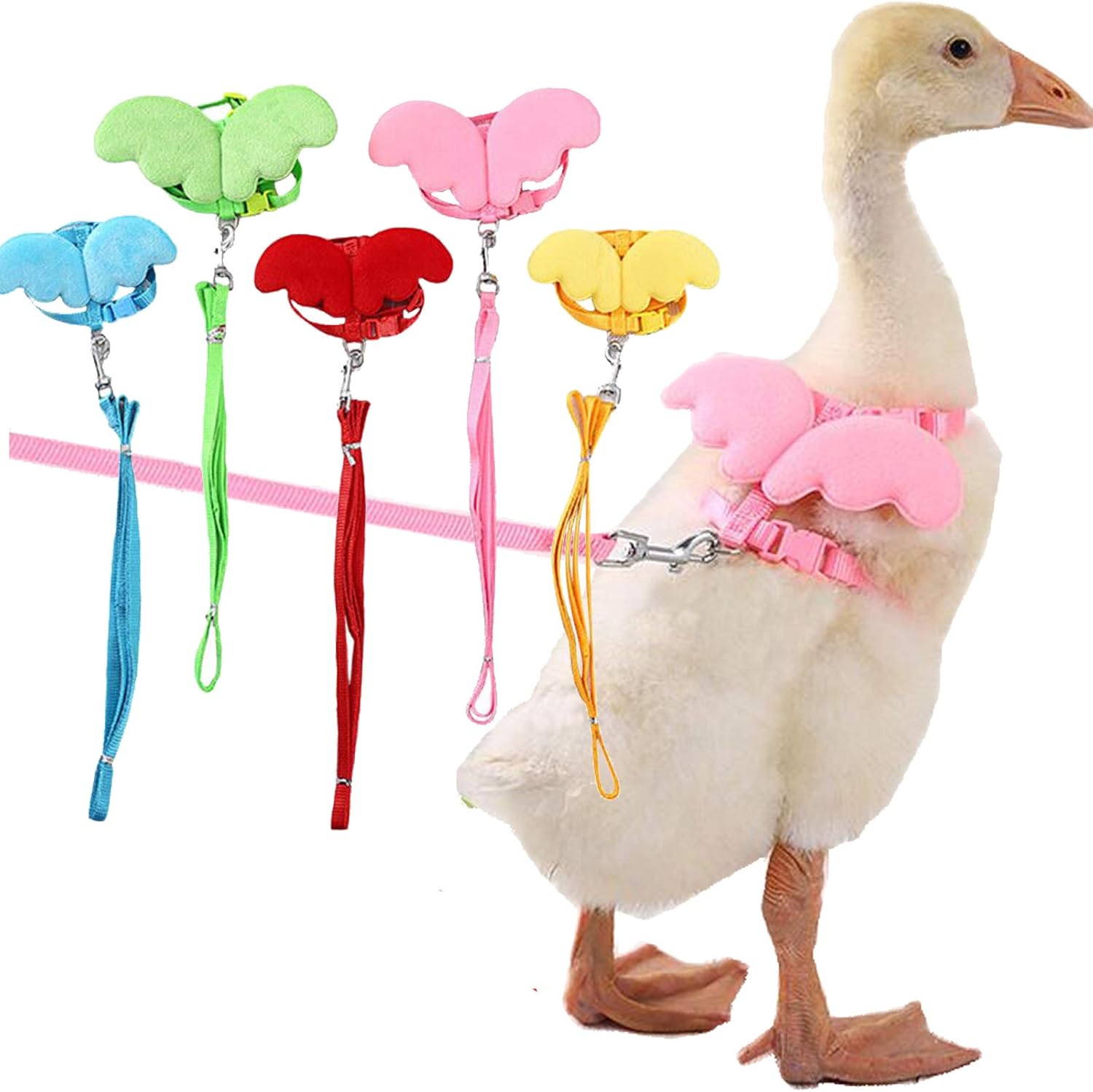 KFX-1361469 Adjustable Harness with Wings and Leash for Chickens, Ducks, Geese, Hens, and Small Pets