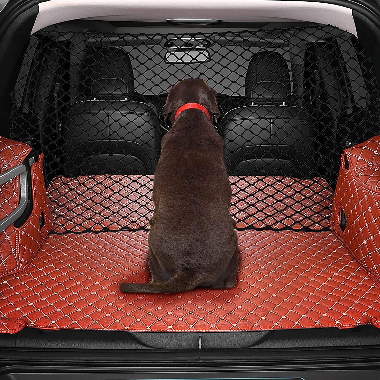 KFX-1364797 Pet Isolation Mesh Net for Car Trunk – 120cm x 70cm Protective Barrier