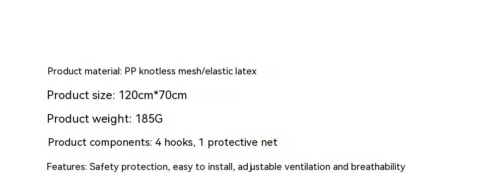 KFX-1364797 Pet Isolation Mesh Net for Car Trunk – 120cm x 70cm Protective Barrier
