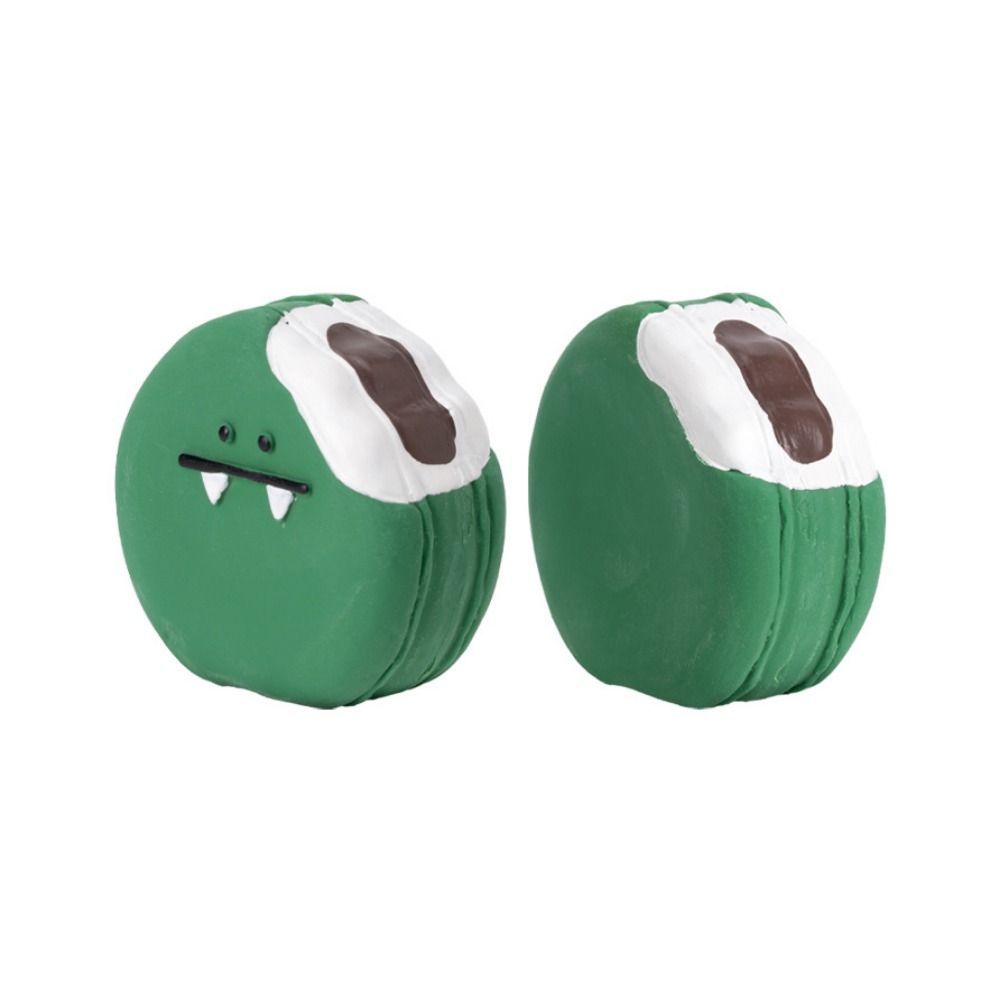 KFX-1367229 Colorful Cartoon Latex Squeeze Toy Egg-Shaped Chew Toy for Dogs and Puppies