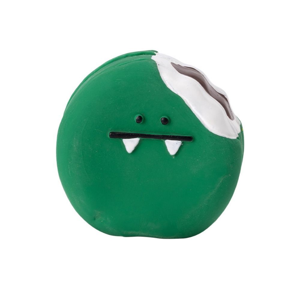 KFX-1367229 Colorful Cartoon Latex Squeeze Toy Egg-Shaped Chew Toy for Dogs and Puppies