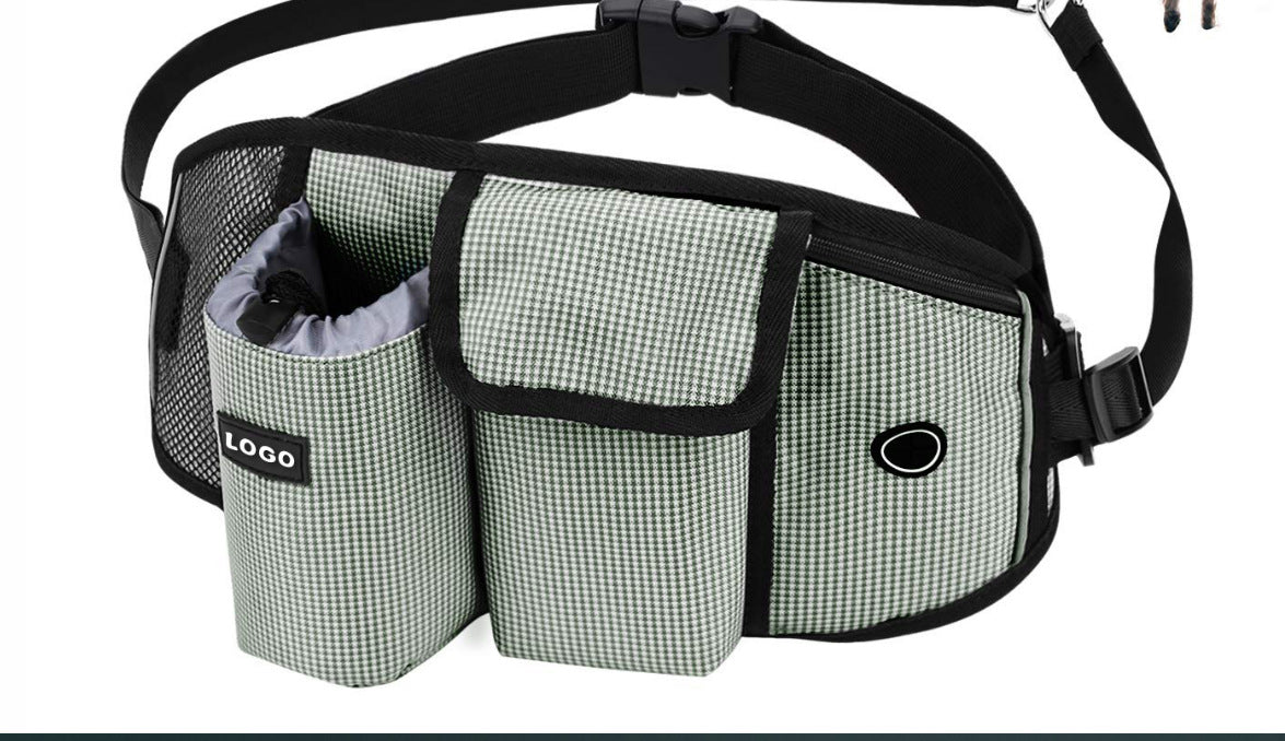 KFX-1367997 Hands-Free Dog Training Leash with Adjustable Waist Bag for Treats and Essentials