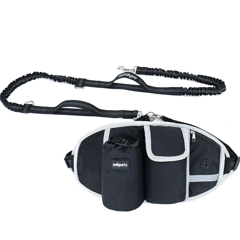 KFX-1367997 Hands-Free Dog Training Leash with Adjustable Waist Bag for Treats and Essentials