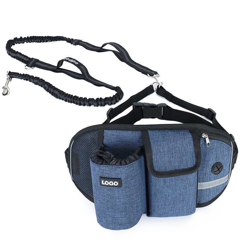 KFX-1367997 Hands-Free Dog Training Leash with Adjustable Waist Bag for Treats and Essentials