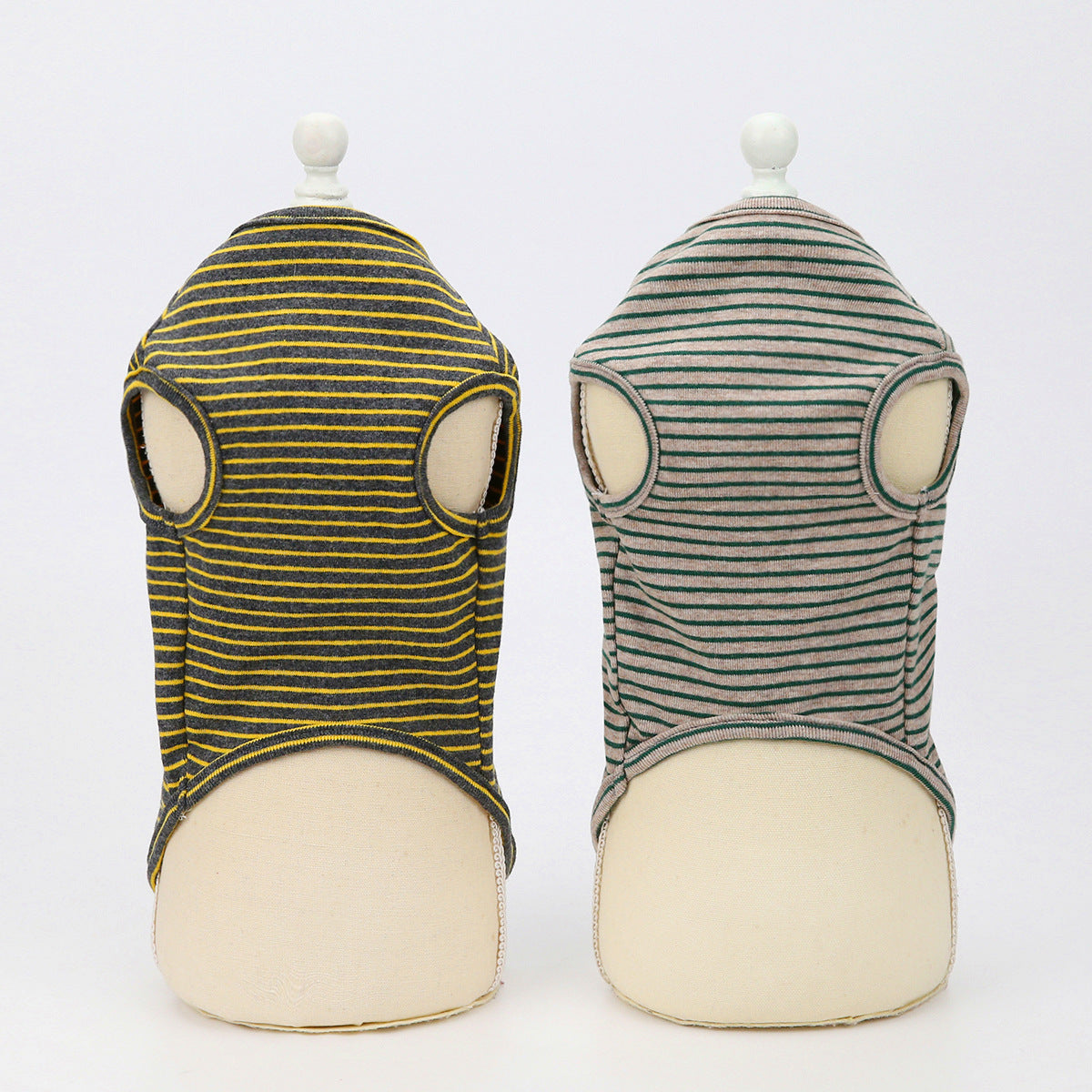 KFX-1368125 Thin Striped Cotton Vest for Dogs and Cats - Casual Pet Apparel