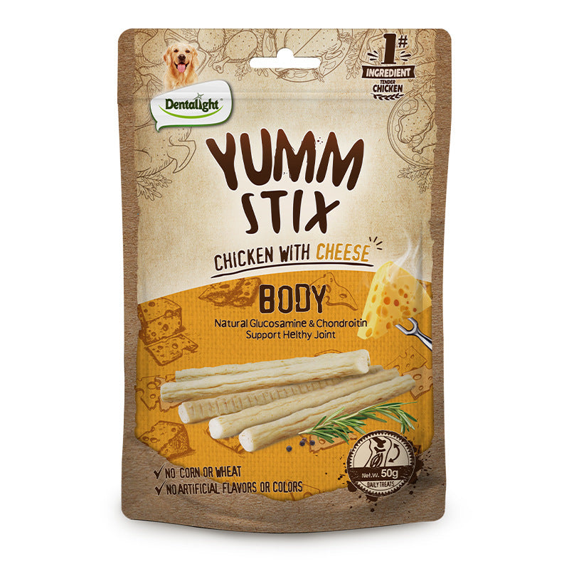KFX-1371581 Pure Chicken Emulsion Strips for Puppies - 50g Pack - Ideal for Childhood Development