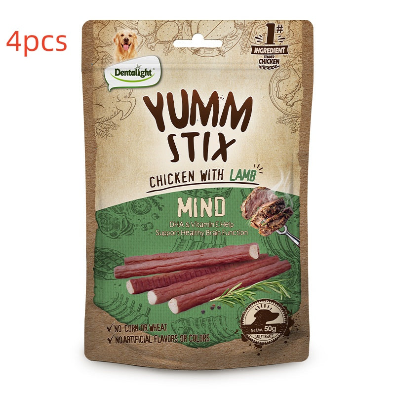 KFX-1371581 Pure Chicken Emulsion Strips for Puppies - 50g Pack - Ideal for Childhood Development