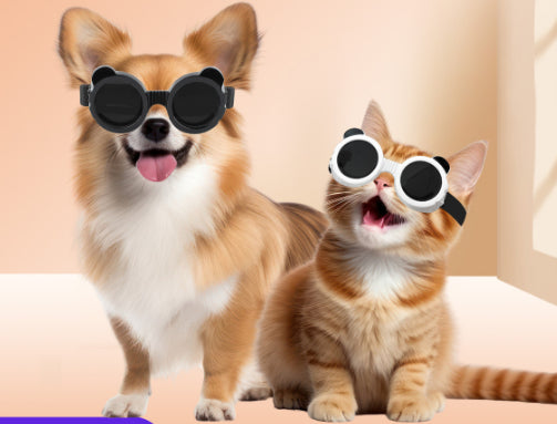 KFX-1373117 Dog and Cat UV Protection Sunshade Goggles with Adjustable Strap